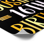 It's My Cousin's 16th Birthday Happy 16 Years Old ポスター (角)