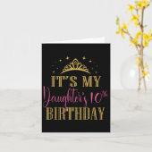 It's My Daughter's 10th Birthday Girls Party Famil カード (黄色い花)