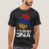 IT'S MY DNA IN flag national pride fingerprint Arm Tシャツ (正面)