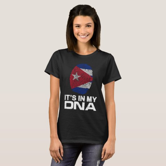 IT'S MY DNA IN Flag National Pride Fingerprint Cub Tシャツ (正面フル)