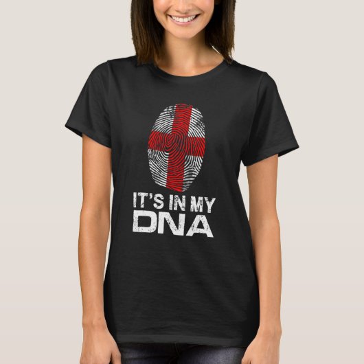 IT'S MY DNA IN flag national pride fingerprint Eng Tシャツ (正面)
