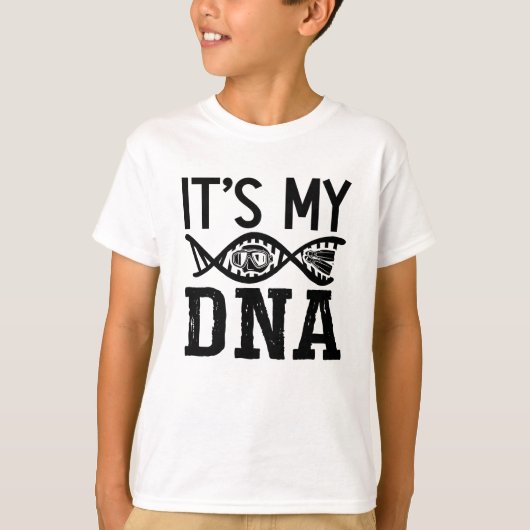 It's My DNA Spearfishing Dive Freediver Freediving Tシャツ (正面)
