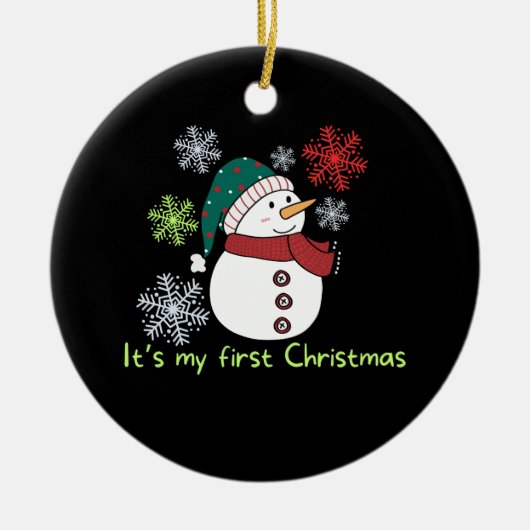 It's my first Christmas セラミックオーナメント (正面)