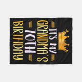 It's My Grandma's 70th Birthday Happy 70 Years Old フリースブランケット (正面(横))