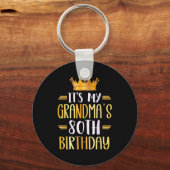 It's My Grandma's 80th Birthday Happy 80 Years Old キーホルダー (正面)