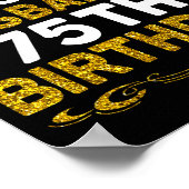 Its My Husbands 75th Birthday Happy Birthday 75 Ye ポスター (角)