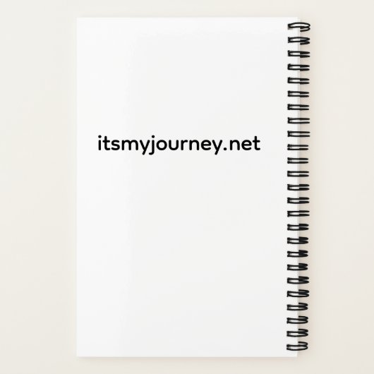 Its My Journey Spiral Notebook ノートブック (裏面)