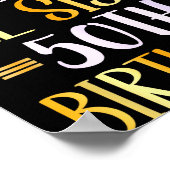 It's My Lil Sis's 50th Birthday Happy 50 Years Old ポスター (角)