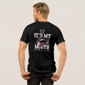 It's My Mouth Tee – ボールドリップアートとアティチュード トライブレンドＴシャツ (裏面全面)