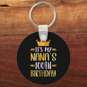 It's My Nana's 100th Birthday Happy 100 Years Old  キーホルダー (正面)