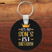 Its My Sons 1st Birthday Happy 1 Years Old  キーホルダー (正面)