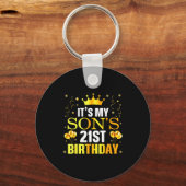 It's My Son's 21st Birthday Happy Birthday 21 Year キーホルダー (正面)
