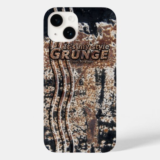 It's My Style GRUNGE 錆びた文字 Case-Mate iPhoneケース (裏面)