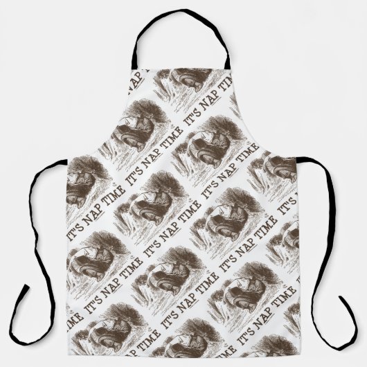 It's Nap Time Sleeping Snoring Red King Wonderland エプロン (正面)