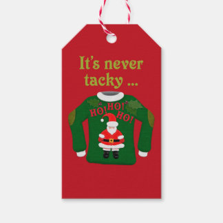 It's Never Tacky Cute Christmas Sticker ギフトタグ