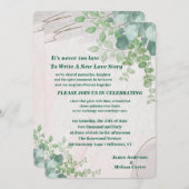 It's Never Too Late Second Wedding Invitation 招待状 (正面/裏面)