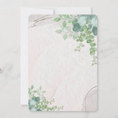 It's Never Too Late Second Wedding Invitation 招待状 (裏面)