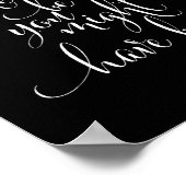 It's Never Too Late To Be You | Black Poster ポスター (角)