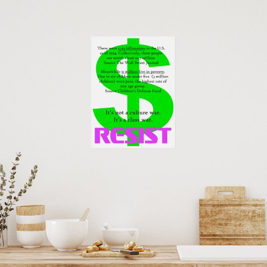 It's not a culture war, it's a class war ポスター (キッチン)