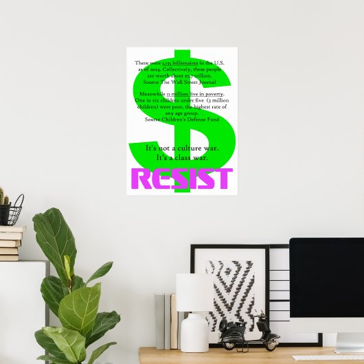 It's not a culture war, it's a class war ポスター (ホームオフィス)