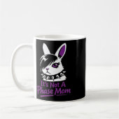 Its Not A Phase Mom Funny Emo Easter Rabbit  コーヒーマグカップ (左)