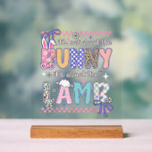 It's Not About The Bunny Christian Jesus Lamb Bibl アクリルサイン (ニュートラル)