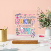 It's Not About The Bunny Christian Jesus Lamb Bibl アクリルサイン (ウェディング)