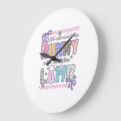 It's Not About The Bunny Christian Jesus Lamb Bibl ラージ壁時計 (傾斜)