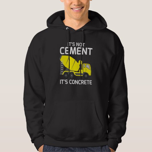 Its Not Cement Its Concrete – 土木技師 パーカ (正面)