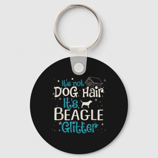 Its Not Dogヘアitsベーグルグリッター キーホルダー (正面)