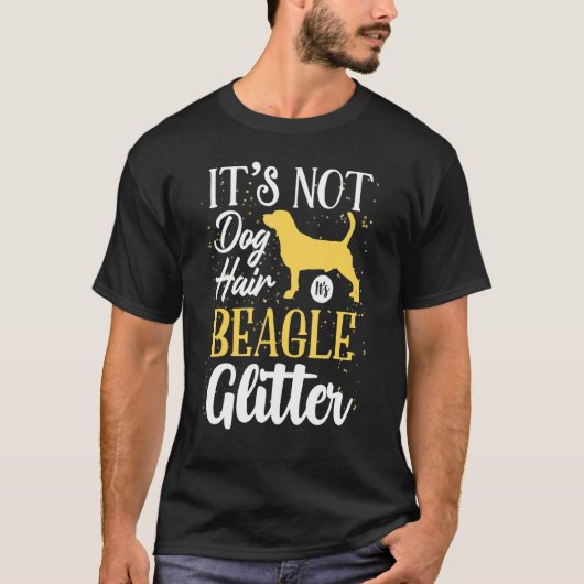 Its Not Dogヘアitsベーグルグリッター Tシャツ (正面)