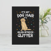 Its Not Dog Hair Its Golden Retriever Glitter 招待状 (スタンド正面)