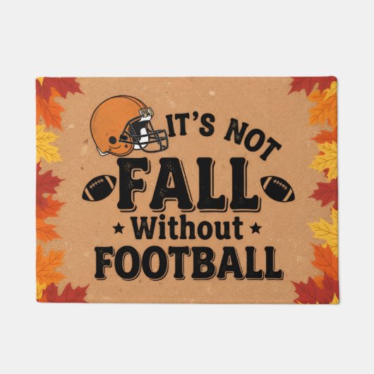 It's Not Fall Without Football, Fall Porch Decor,  ドアマット (正面)