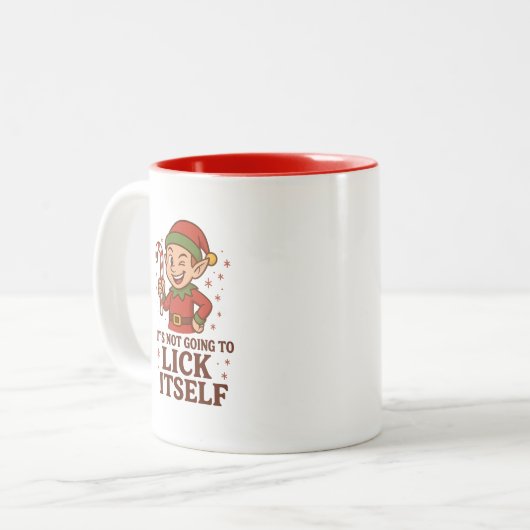It's Not Going to Lick Itself Two-Tone Mug ツートーンマグカップ (正面左)