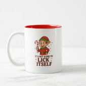 It's Not Going to Lick Itself Two-Tone Mug ツートーンマグカップ (左)