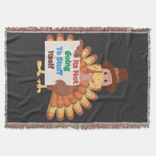 Its Not Going To Stuff Itself スローブランケット (正面)