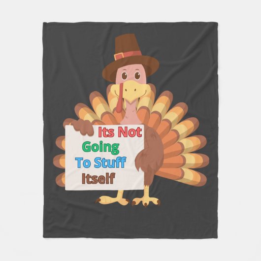 Its Not Going To Stuff Itself フリースブランケット (正面)