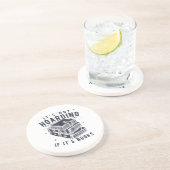 It's Not Hoarding If It's Books Book Lover Readers コースター (側面)