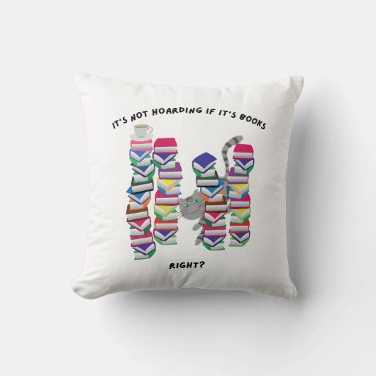 It's not hoarding if it's books right クッション (正面)