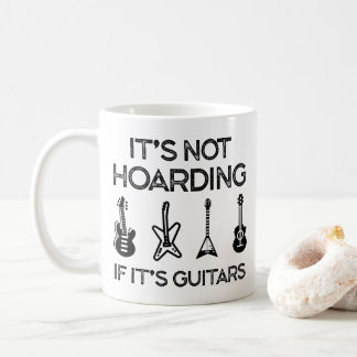 it's not hoarding if it's guitars コーヒーマグカップ