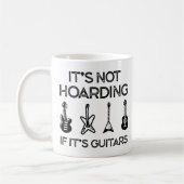 it's not hoarding if it's guitars コーヒーマグカップ (左)