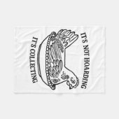 It's Not Hoarding It's Collecting Hen On Nest Coll フリースブランケット (正面(横))