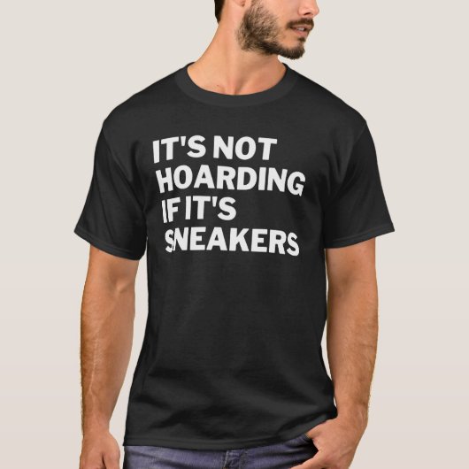 Its Not Hodingそのスニーカーもしスニーカーノベルティ Tシャツ (正面)