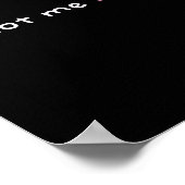 It's Not Me It's You Nk Pastel Cute Dark Humor Fun ポスター (角)