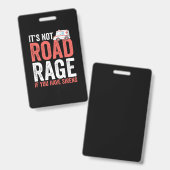 Its Not Road Rage If You Have Sirens バッジ (正面＆裏面)