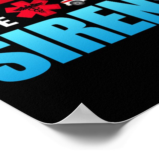 It's Not Road Rage Sirens EMT EMS Paramedic ポスター (角)