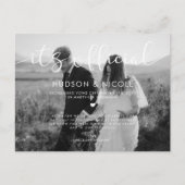 It's Official Elopment 結婚's Photo Announcement 案内ポストカード (正面)