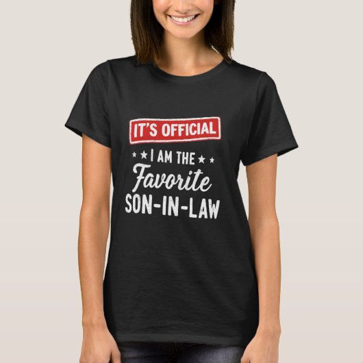 It's Official I'm The Favorite Son-In-Law Funny Vi Tシャツ (正面)