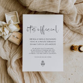 It's Official Wedding 案内状