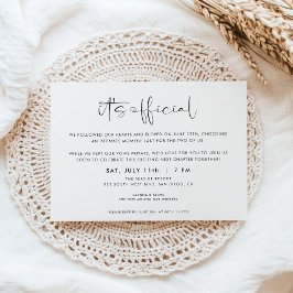 It's Official Wedding Elopement Invitation 案内状